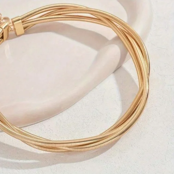 Opulent Gold Multi-Layer Choker - Picture 4 of 7